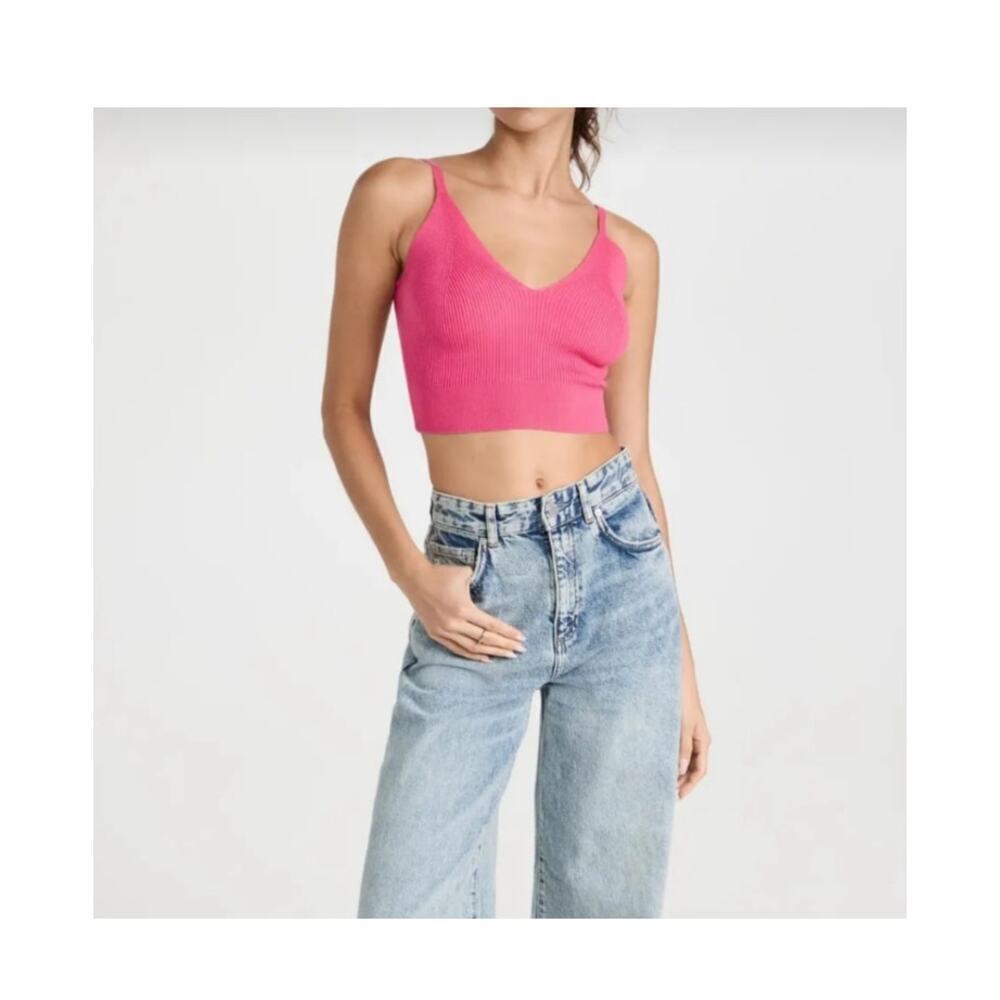 Scotch & Soda Knitted Bra Top Pink Size medium